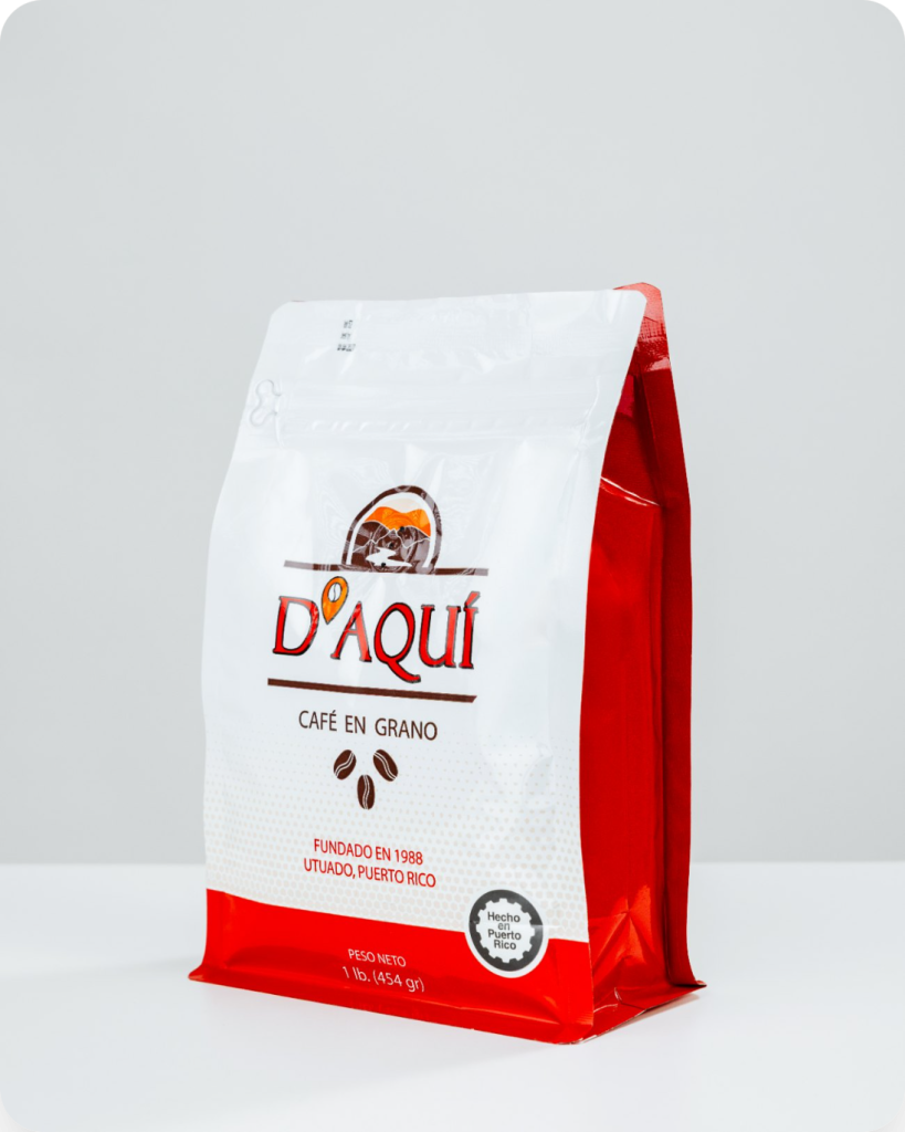 Café D'Aquí en Grano 1 lb